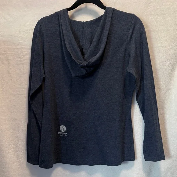 District Boho Mandala Graphic Hoodie Shirt Navy Blue Long Sleeve Soft M - Picture 5 of 6